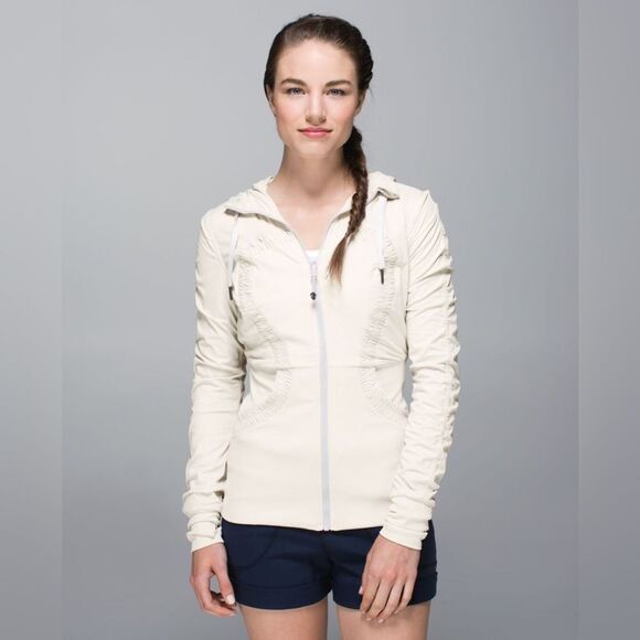 GUC Lululemon Dance Studio Jacket III in Angel Wing Off White - Picture 2 of 15